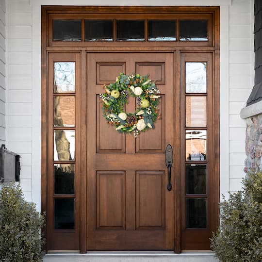 24" Gourds & Foliage Thanksgiving Wreath